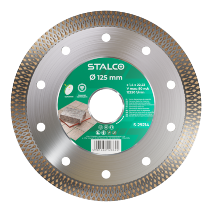 Diamond disc for ceramics 125mm x 1.4mm STALCO S-29214-MYHOMETOOLS-STALCO