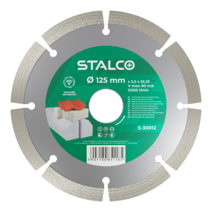 Segmented Diamond Disc 125mm Dry STALCO S-30012-MYHOMETOOLS-STALCO