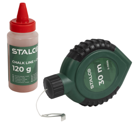 Chalk Line + Red Chalk 120g STALCO S-11035-MYHOMETOOLS-STALCO