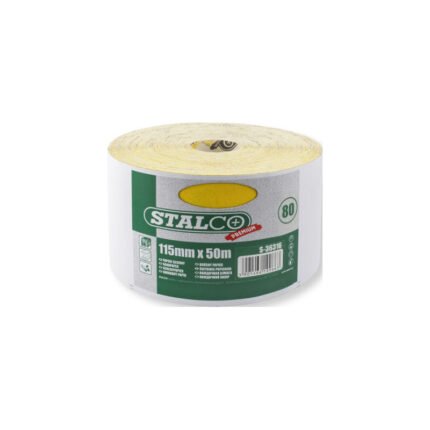 Sandpaper Roll 100 Grit 115mm 1cm STALCO S-36317-MYHOMETOOLS-STALCO