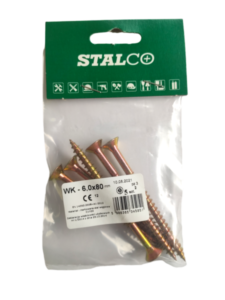 Wood and chipboard screws WK 6,0x80mm - 5pcs-MYHOMETOOLS-STALCO