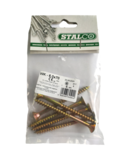 Wood and chipboard screws WK 6,0x70mm - 6pcs-MYHOMETOOLS-STALCO