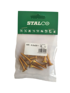 Wood and chipboard screws WK 6,0x30mm - 11pcs-MYHOMETOOLS-STALCO