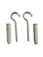 12x60 Ceiling Hooks with Anchors - Concrete Wall Brick 2pcs-MYHOMETOOLS-STALCO