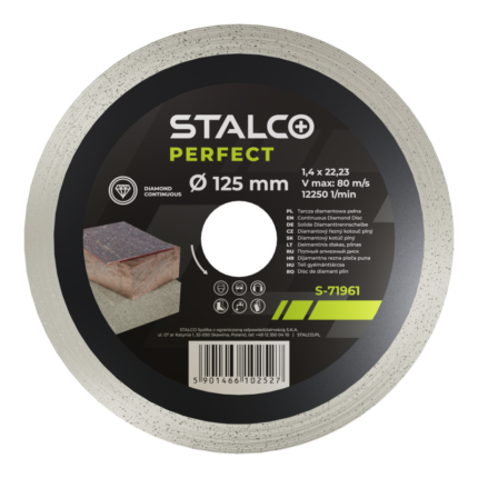 Continuous diamond disc 125mm STALCO PERFECT S-71961-MYHOMETOOLS-STALCO