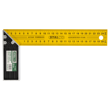 Steel Carpenters Square 250mm carpentry STALCO S-11825-MYHOMETOOLS-STALCO