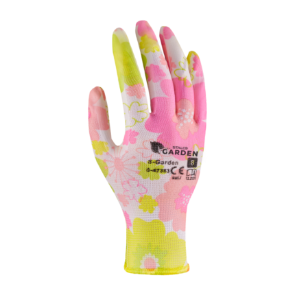 Polyester Gloves S-GARDEN size 8 STALCO S-47383-MYHOMETOOLS-STALCO