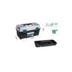 Toolbox 19" Plastic STALCO S-47534-MYHOMETOOLS-STALCO