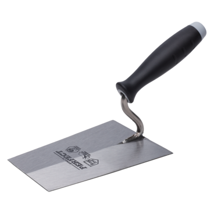 Trapezoid Bucket Trowel 180mm Hardened Stainless Steel STALCO PERFECT S-73038-MYHOMETOOLS-STALCO