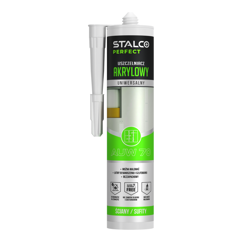 Universal Acrylic Caulk Sealant White 280ml STALCO PERFECT S-64770-MYHOMETOOLS-STALCO