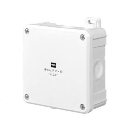 White Junction box 98 x 98 x 46 mm-MYHOMETOOLS-STALCO