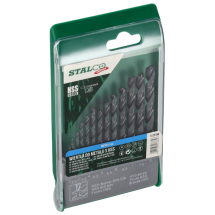 Metal HSS Drills Set 2-8mm 13pcs STALCO S-23194-MYHOMETOOLS-STALCO