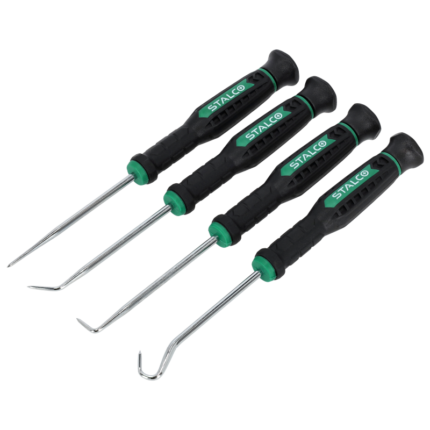 Set of Precision Pick & Hook 4 pcs STALCO S-12408-MYHOMETOOLS-STALCO