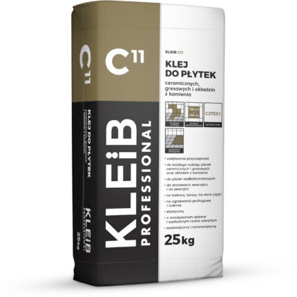 KLEIB C11 Adhesive For Ceramic And Porcelain Tiles And Stone Cladding 25kg-MYHOMETOOLS-STALCO