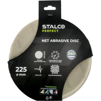 80 Grit Abrasive net disc 225mm STALCO PERFECT 5pcs S065172348-MYHOMETOOLS-STALCO