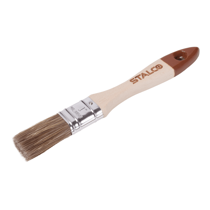 Flat Paint Brush 1″ WOOD STALCO S-38990-MYHOMETOOLS-STALCO