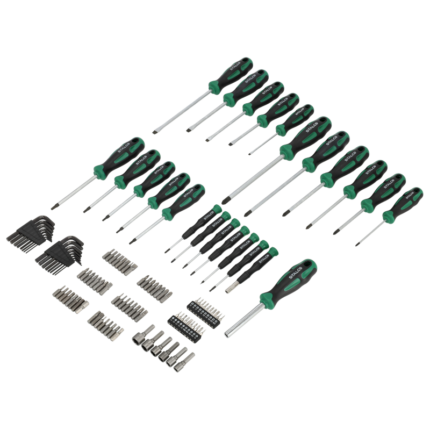 Screwdriver Set 114pcs STALCO S-12399-MYHOMETOOLS-STALCO