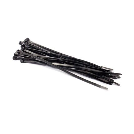 Black White Cable Ties 4.8 x 300mm 100pcs STALCO PERFECT OPPC48300-MYHOMETOOLS-STALCO