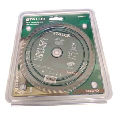 Circular Saw Blade 166mm x 1.6 x 20mm 48 teeth STALCO S-34117-MYHOMETOOLS-STALCO