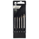 Tile Glass Drill SET 4-10mm 5pcs STALCO PERFECT S-72182-MYHOMETOOLS-STALCO